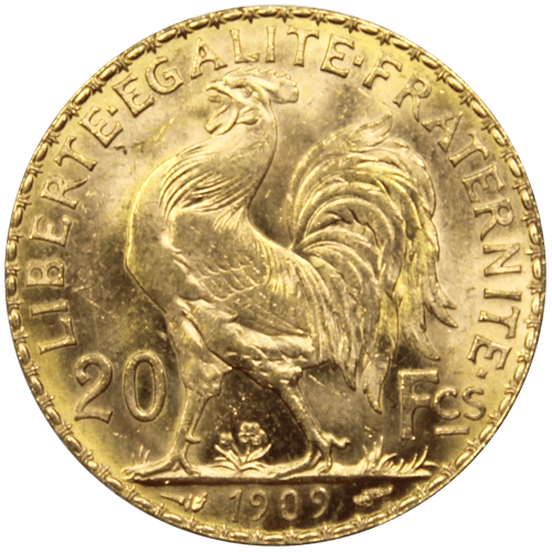 20-francs-marianne-coq-monnaie-francaise-monnaie-or-piece-pile